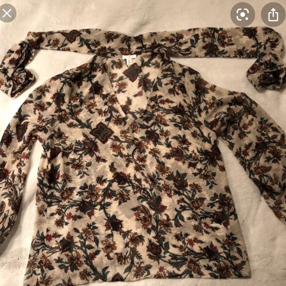 BP floral chiffon blouse